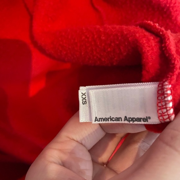 American Apparel Red Hoodie - Picture 3 of 3
